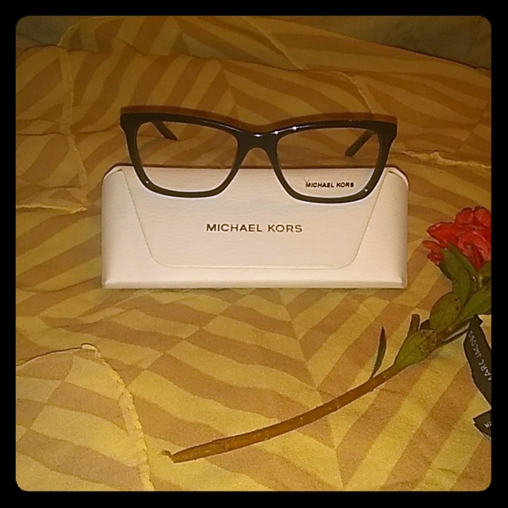 Michael Kors Black & Leopard print Eyeglasses